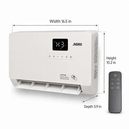 Smart Wall Mounted Panel Heater, 1500W Fast Heating Indoor Electric Space Heater with Oscillation, 24H Timer & Overheat Protection, Adjustable Heating for Bedroom, Bathroom & Office