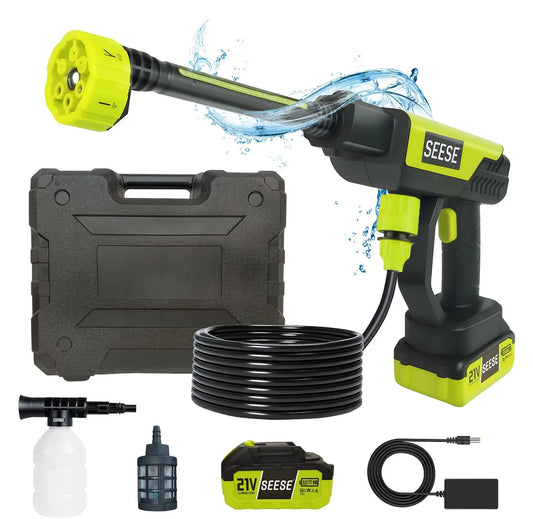 Cordless Portable Pressure Washer with Single Port Charger Base, Handheld Bottle Power Washer for Car Washing, Home Cleaning & Garden Watering
